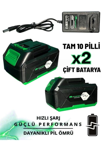 Schmıtzer Sch-2002y Pro 21v Brushless Motor Yüksek Basınçlı Şarjlı Oto Araba Yıkama Makinesi 3 Kademe Dijital Göstergeli 30