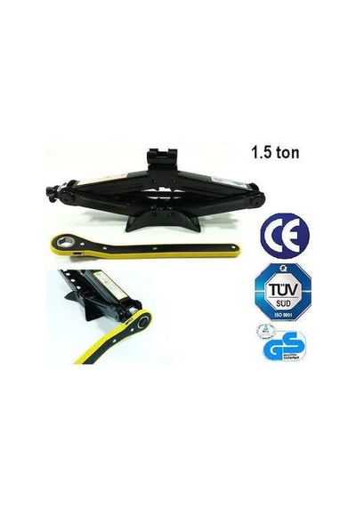 Akardion Kriko Cırcırlı Makas Tip 1.5 Ton + Bijon Anahtarı Çelik