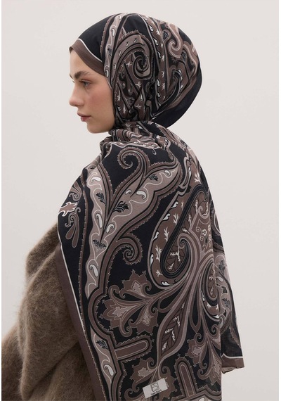 Freshscarfs Vintage Paisley Desen Şal Vizon