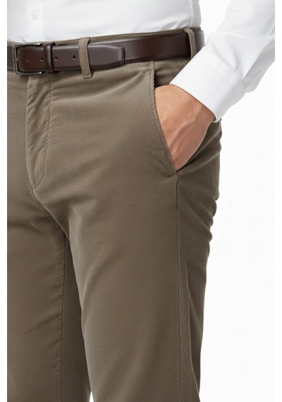 Polo Casimo Erkek Kadife Pantolon Regular Kalıp Bgl-st05055 VİZON