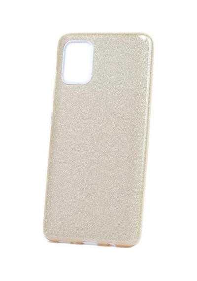 Samsung Uyumlu Galaxy A71 Kılıf Zore Shining Silikon Gold