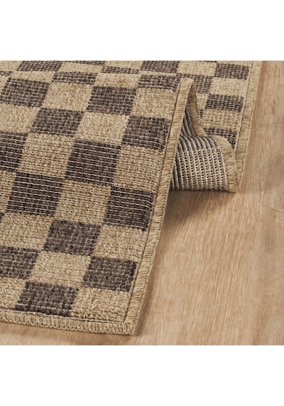 Kaşmir Halı Kilim Jüt Dorne Brown Salon Mutfak Halısı Yolluk Kahverengi