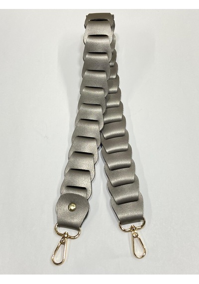 Karan Tuhafiye Çanta Sapı / Omuz Çanta Sapı/ Örgü Model / - Silver Silver Gümüş