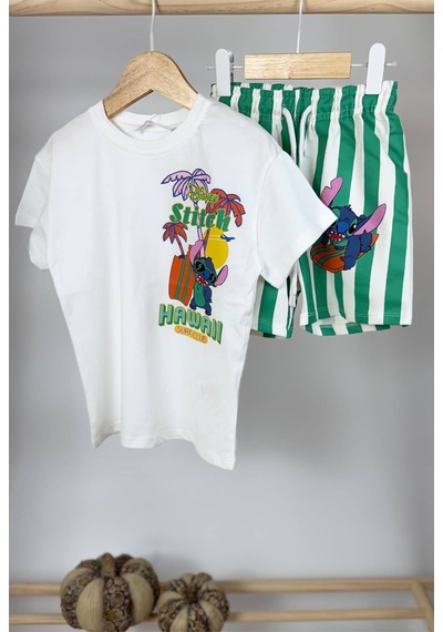 Poala Kids Stitch Hawai Takım Çok Renkli