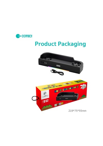 Masa Düzeni Konsol Aleti Oyun Keyfi Coteci Nintendo Switch 2 Cooling Dock Soğutucu Şarj Standı