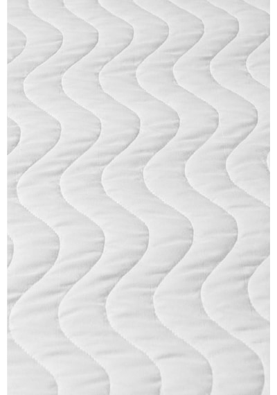 Altın Karma Kapitoneli Sıvı Geçirmez Alez 160x200 Cm Çift Kişilik Köşe Lastikli Beyaz