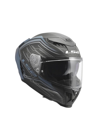Ls2 Dragon Karbon Subic Kapalı Kask Mat Mavi