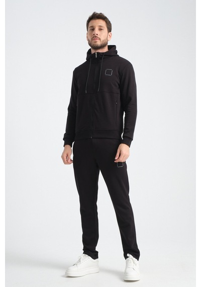 Shooter Sportswear Shooter Erkek Eşofman Takımı Mevsimlik Luxe Kalite Pamuklu Siyah
