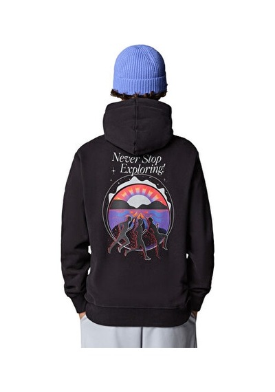 The North Face U Never Stop Relaxed Hoodie Unisex Outdoor Sweatshirts Nf0a8c3cjk31 Siyah Siyah