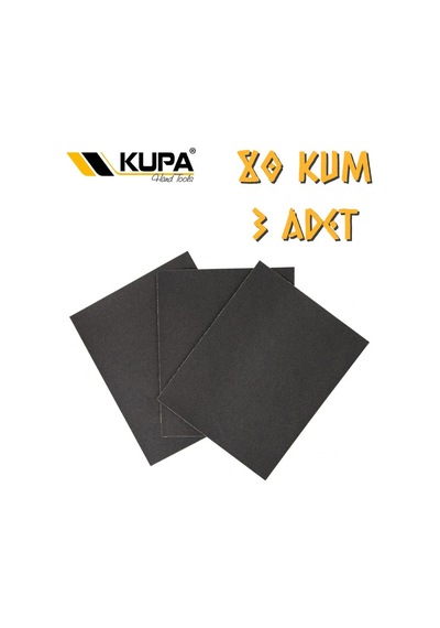 Kupa Su Zımparası A80 Kum - 3 Adet