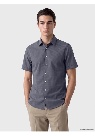 Lcw Busıness Lacivert Regular Fit Ekose Erkek Gömlek