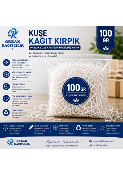 Kuşe Kâğıt Kırpık Dolgu 100 Gr Hediyelik Kutu, Paketleme Ve Dekorasyon