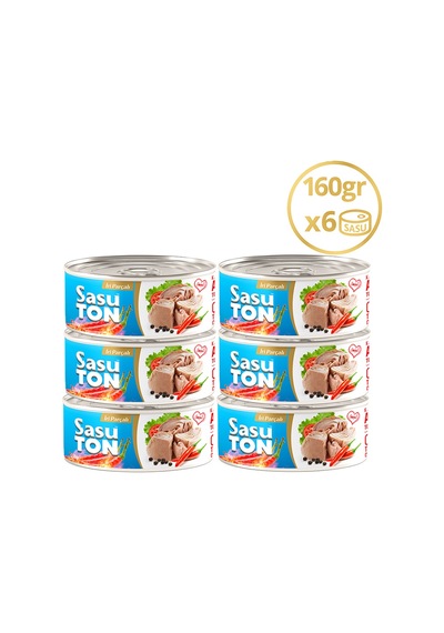 Sasu Blue Acılı Ton Balığı İri Parçalı 6 x 160 G