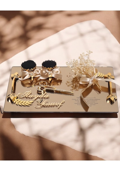 Harmony Söz Nişan Tepsisi Gold Gold