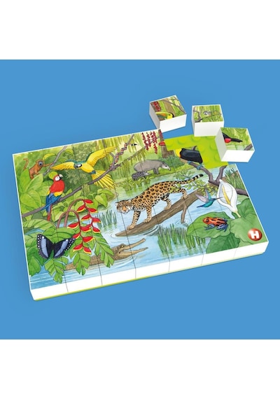 Hubelino 35 Parça Puzzle Tropikal Yağmur Ormanında Vahşi Yaşam 410177