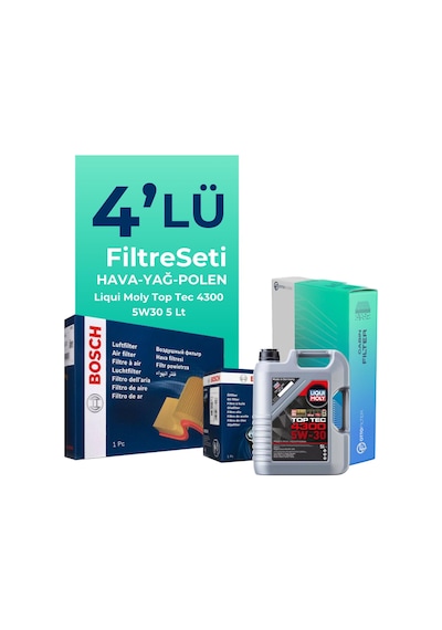 Bosch Renault Taliant 1.0 Benzin Tce Filtre Bakım Seti Liqui Moly Motor Yağlı (2021-2024) 4 Lü -