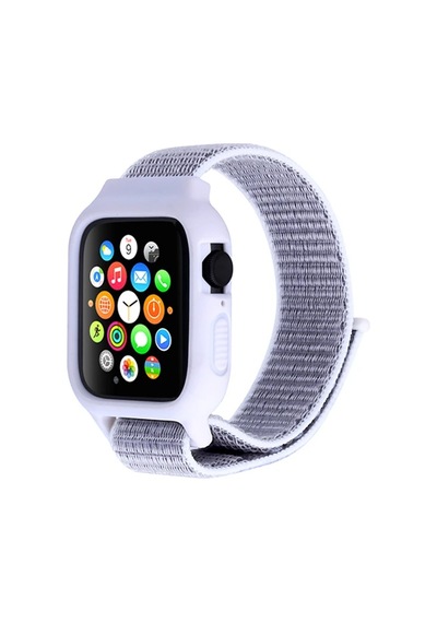 Ally Apple Watch Uyumlu 6-se-5-4 44mm / 3-2-1 42mm Kayış Kordon Kılıf Silikon- 5775