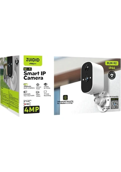 2.4g Wifi Bağlantılı 1080p, 4mp Full Hd Gece Görüşlü Ip Kamera