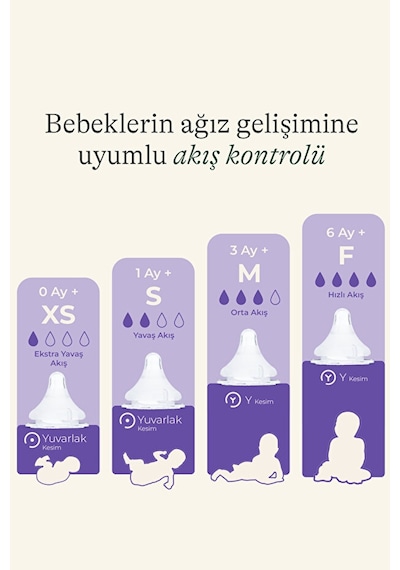 Lansinoh® NaturalWave® 2'li Biberon Emziği Hızlı Akışlı (6 Ay+)