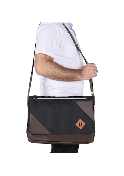 Strong Bag Strong 15.6 Inch Laptop Bölmeli Omuz Askılı Postacı Çantası Kft03 Siyah