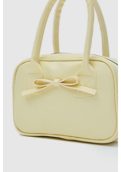 Shule Bags Perfect Kurdele Detaylı El Ve Çapraz Çanta Sarı Sarı