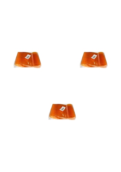 Plastik Şeffaf Turuncu Sup Kaşık - Tatlı Dondurma Kaşığı - 12.5 Cm. - 50 Adetlik 3 Paket Turuncu