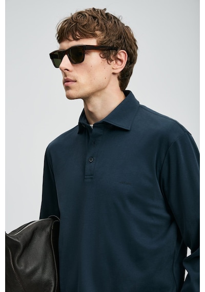 Lufian Erkek Rocky Smart Polo T-shirt 112040044 Lacivert Lacivert