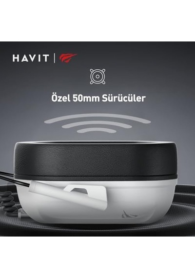 Gamenote H2033d Mikrofonlu 50mm Speaker Gaming Kulaklık 3.5mm Jack Siyah