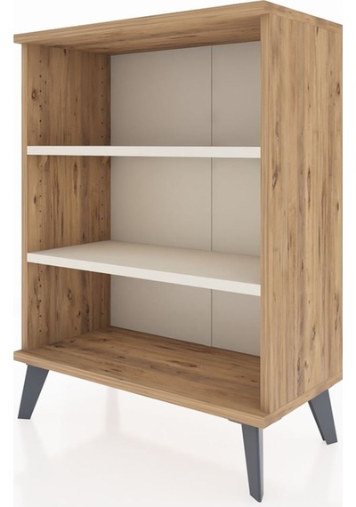Arges Komodin 2 Raflı 2 Kapaklı 60x30x80 Çam-aytaşı Çam