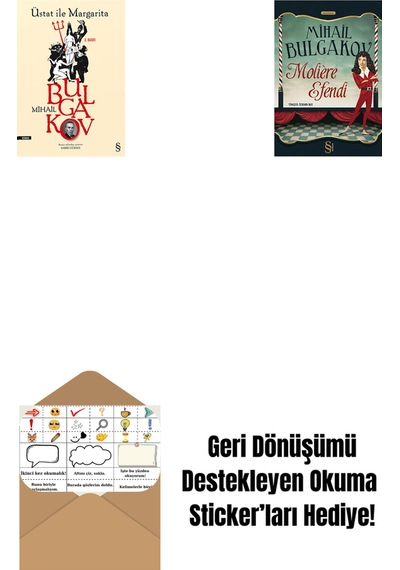 Üstat İle Margarita + Moliere Efendi + Okuma Sticker'ları