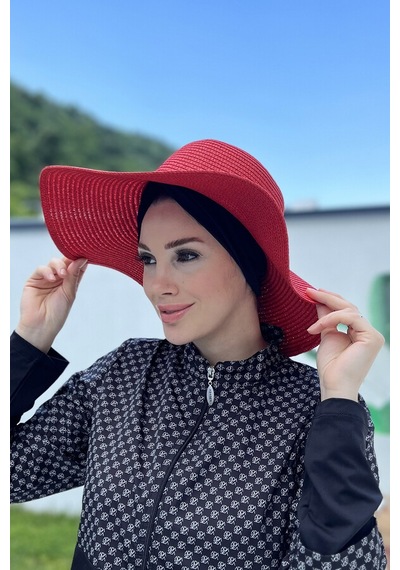 Remsa Mayo Hasır Şapka Kırmızı Rş-64 Kırmızı
