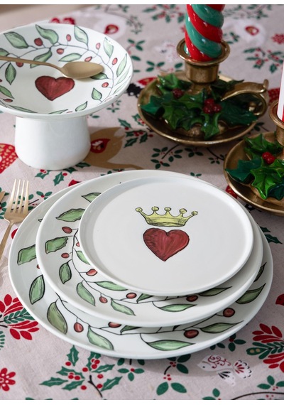 The Mia Luv Pasta Tabağı 6lı Set 19 Cm Çok Renkli