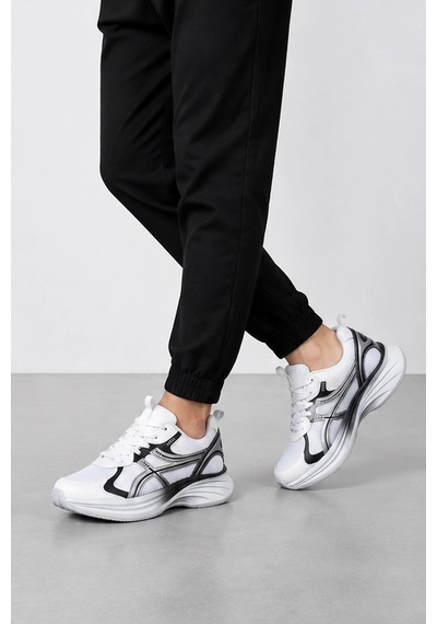 Ht Hotin Titan Erkek Günlük Spor Ayakkabı Rahat Tabanlı Hafif Sneaker Beyaz-gümüş