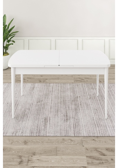 Canisa Exve Serisi 80x132 Açılabilir Beyaz Masa Takımı Ve 6 Cappucino Sandalye Masa Beyaz Sandalyeler Cappucıno Canisa Exve Serisi 80x132 Açılabilir Beyaz Masa Takımı Ve 6 Cappucino Sandalye Masa Beyaz Sandalyeler Cappucıno