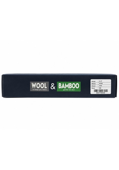 Bolero Erkek Premium Yün Bambu 12'li Çorap Mix Asorti Karışık
