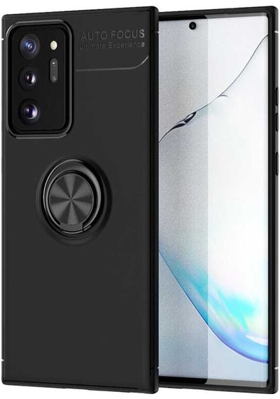 Samsung Uyumlu Galaxy Note 20 Ultra Kılıf Yüzüklü Magnetli Ravel Case