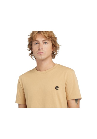 Timberland Dunstan River Crew Erkek Bej Yuvarlak Yaka Tişört Bej