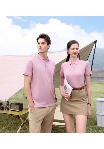 New Performance.arw5003.serintutan-antibakteriyel-yüksek Kalite.düğmeli Polo T.shirt Pembe