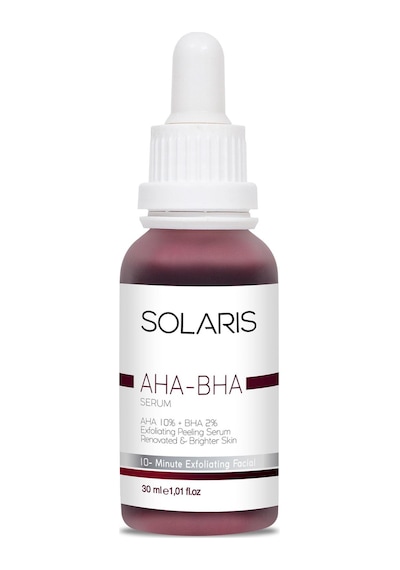 Solaris Cilt Tonu Eşitleyici Canlandırıcı Yüz Peeling Serum Aha 10% + Bha 2% 30 ML