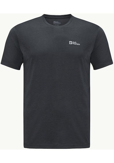 Jack Wolfskin Vonnan S/s T M Erkek T-shirt-28382-siyah Siyah