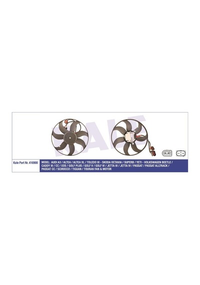 KALE 416900 FAN MOTORU GOLF V 03- 1.4 TSI 1.9 TDI 2.0 TDI GOLF VI