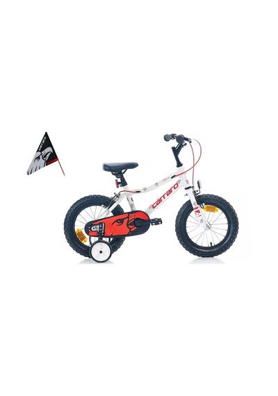 Carraro Red Eagle 14 Jant Çocuk Bisikleti Beyaz-kırmızı-gümüş