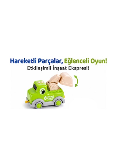 Buhar Çıkaran Işıklı Ve Sesli Şantiye Tren Seti - 10 Parça Manyetik Bağlantılı Eğitici Oyuncak İş Makineleri