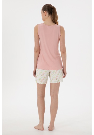 U.s. Polo Assn. Kadın Somon Pijama Takım 50312916-vr047 SOMON