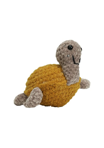 E38 El İşçiliği Peluş Kaplumbağa 15 Cm - 6254 Karışık Çok Renkli