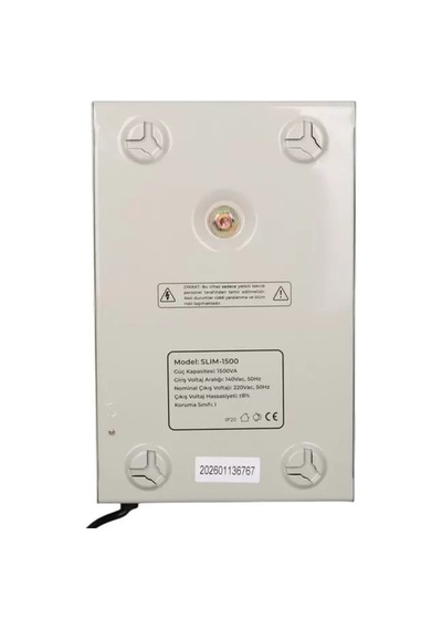 Hubrendy Sh Powermaster Slım-1500 Otomatik 1500va Kombi Voltaj Regülatörü İngiliz Fişli Ve Evrensel