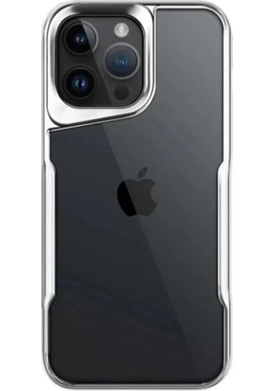 Newface Apple İphone 15 Pro Max Kılıf Boyi Silikon Kapak - Gümüş