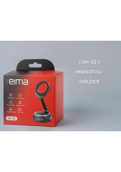 Eima Eh-52 Mıknatıslı Telefon Tutucu 360 Döner Araç İçi Vantuzlu Stand Diğer