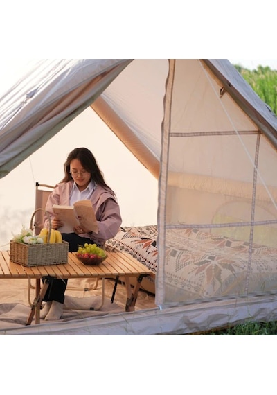 Yek Outdoor 6 Kişilik 4 Mevsim Pompalı Ve Soba Çıkışlı Şişme Çadır 300x210x200cm Krem