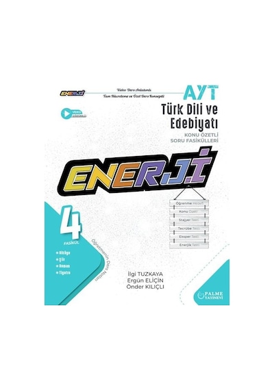 Palme Yks Ayt Enerji Edebiyat Konu Özetli Soru Fasikülleri